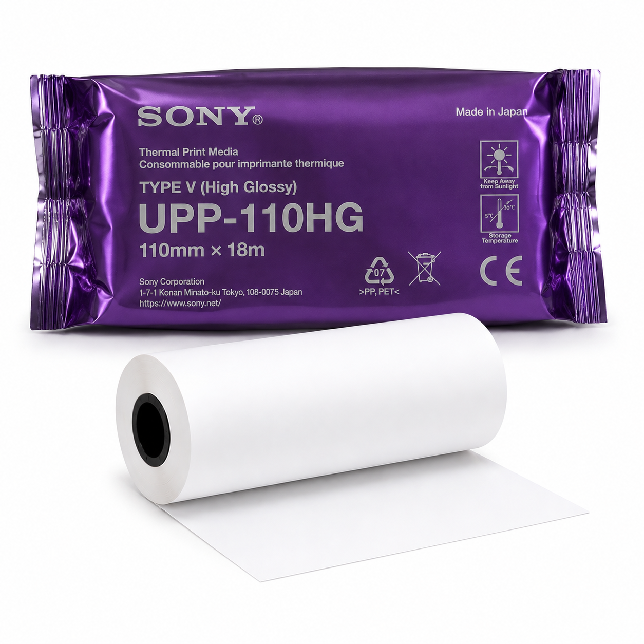 Sony Thermal Paper - 110HG High Glossy