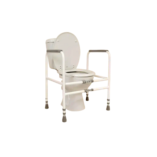 Toilet Safety Rail – Adjustable Frame with Non-Slip Handles