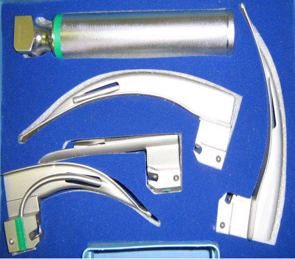 Laryngoscope Fibre Optic - 4 Blade Set