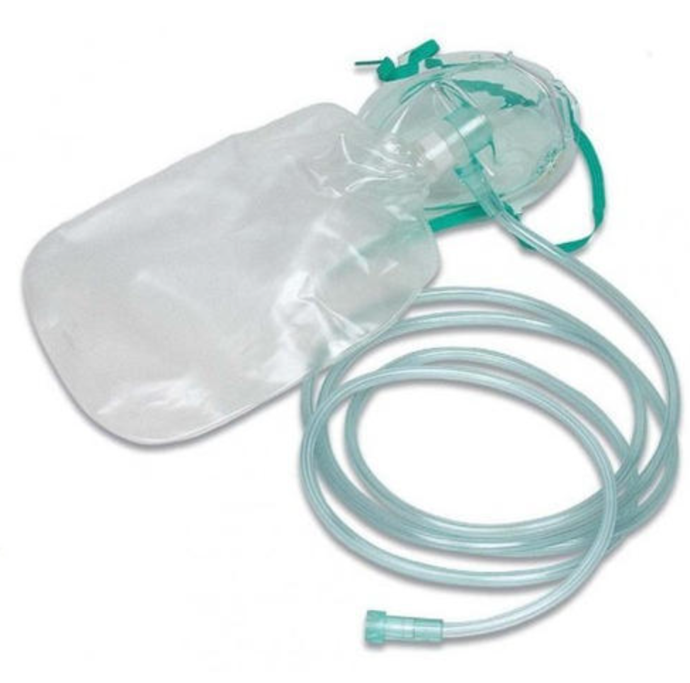 Simple O2 Mask Without O2 Tubing Oxygen Mask - Non-Rebreathing – LifeCare Solutions