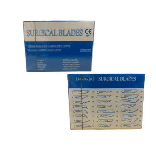 Scalpel Surgical Blades - Sterile - Carbon Steel 100's